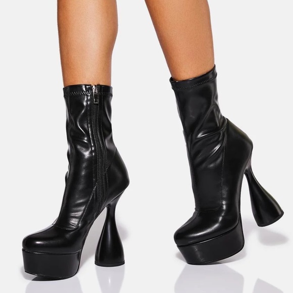 Akira AZALEA WANG Apollo Chunky Platform Ankle Boots - Picture 2 of 8